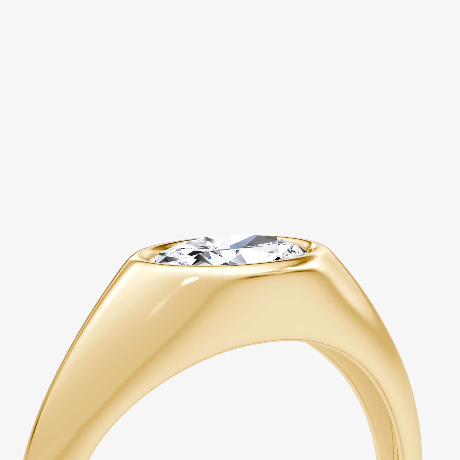 Anillo East-West Signet | Oval | 14k | Oro amarillo