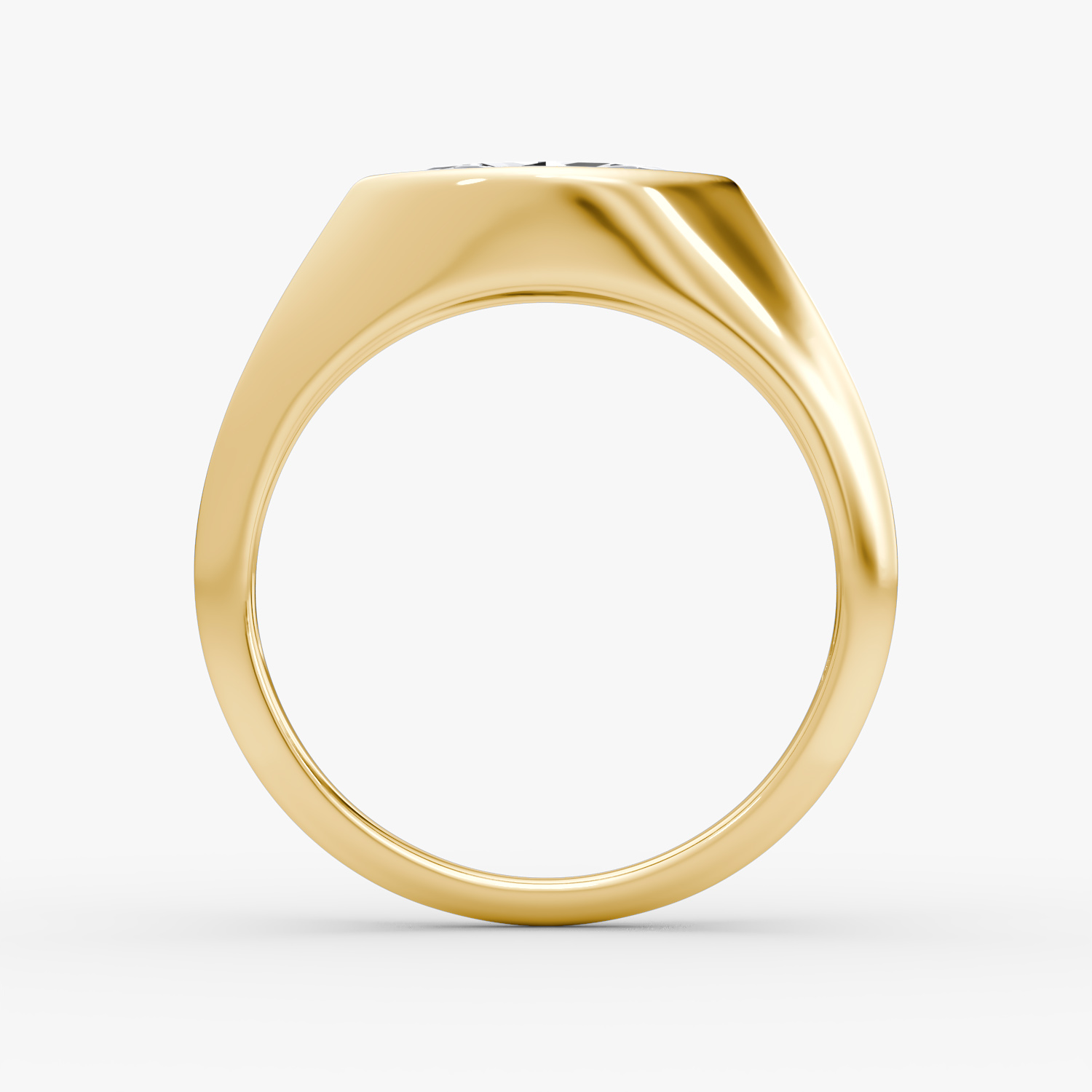 East-West Signet  | Marquise | 14k | Gelbgold