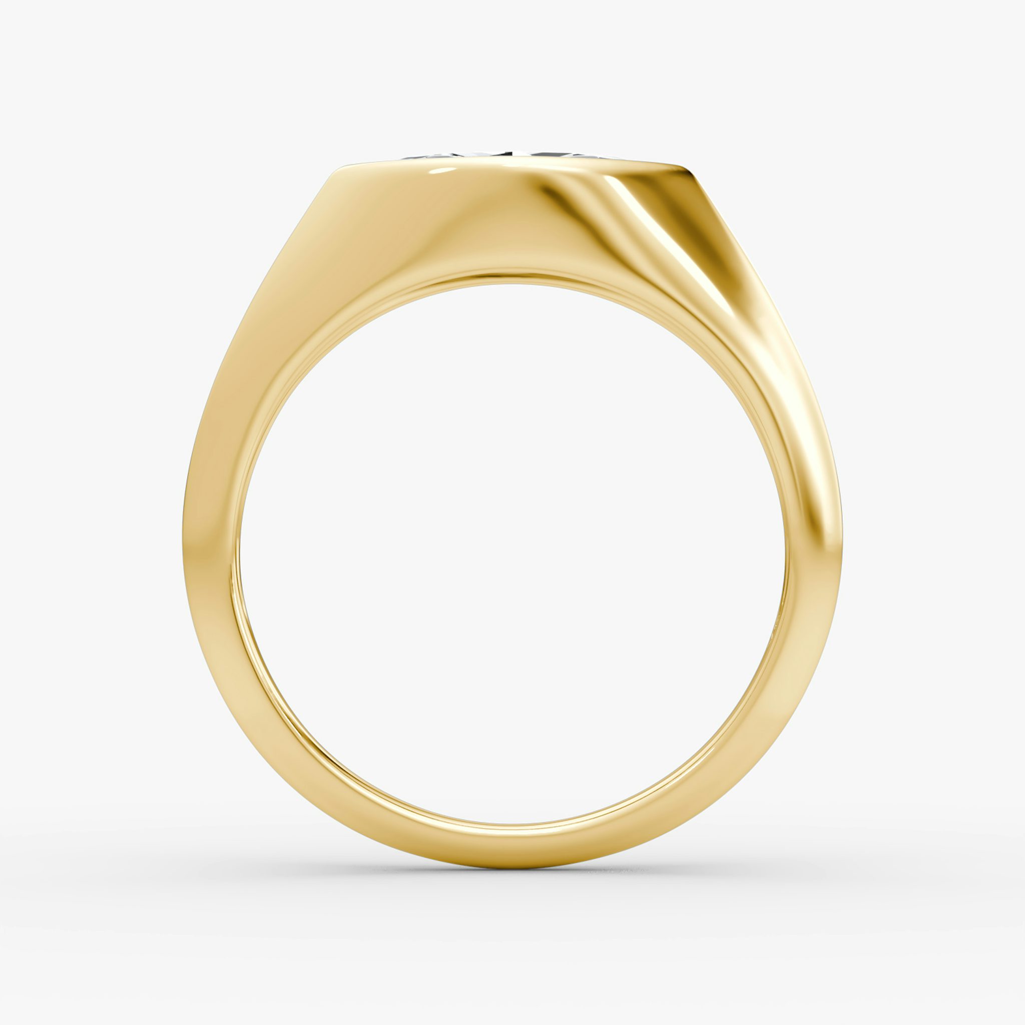 East-West Signet | Marquise | 14k | Gelbgold