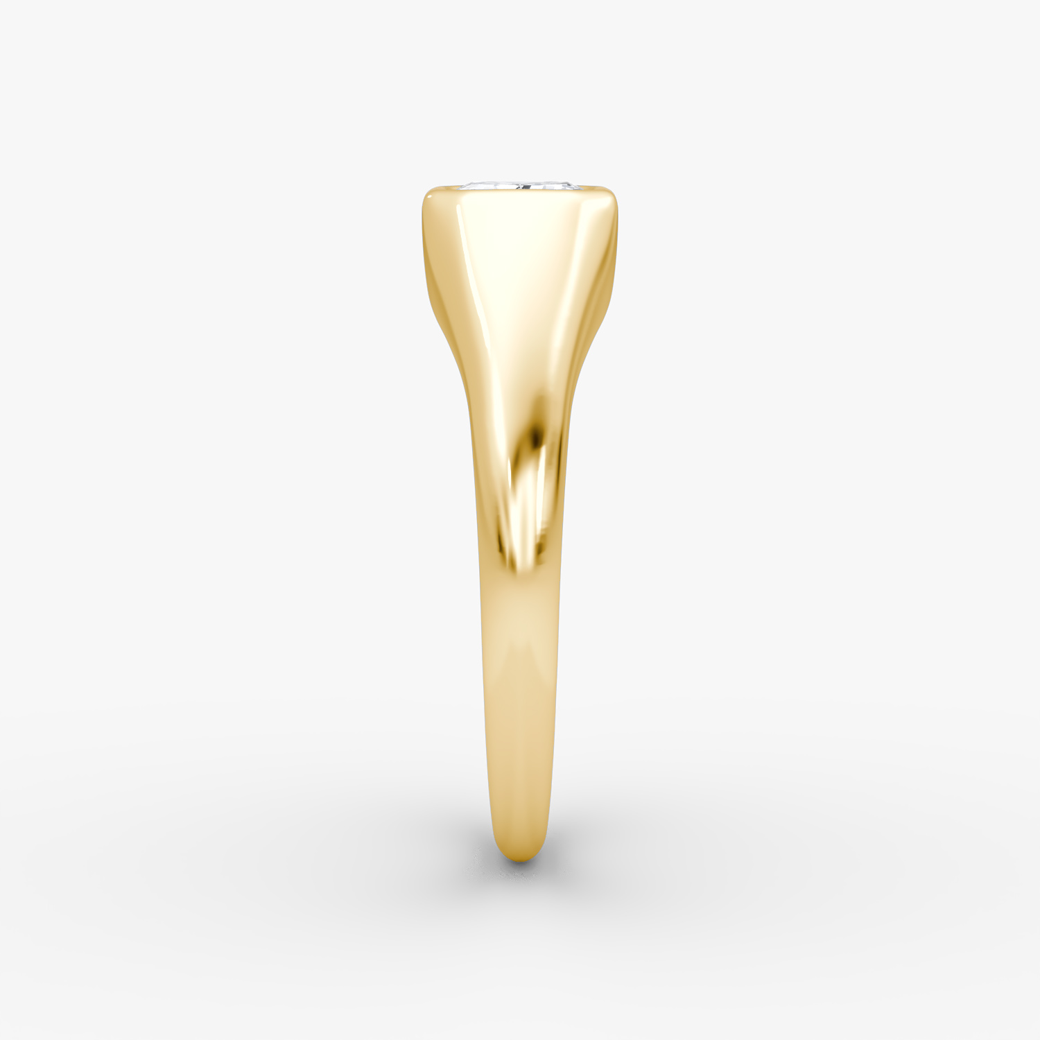 East-West Signet Ring | Emerald | 14k | Yellow Gold