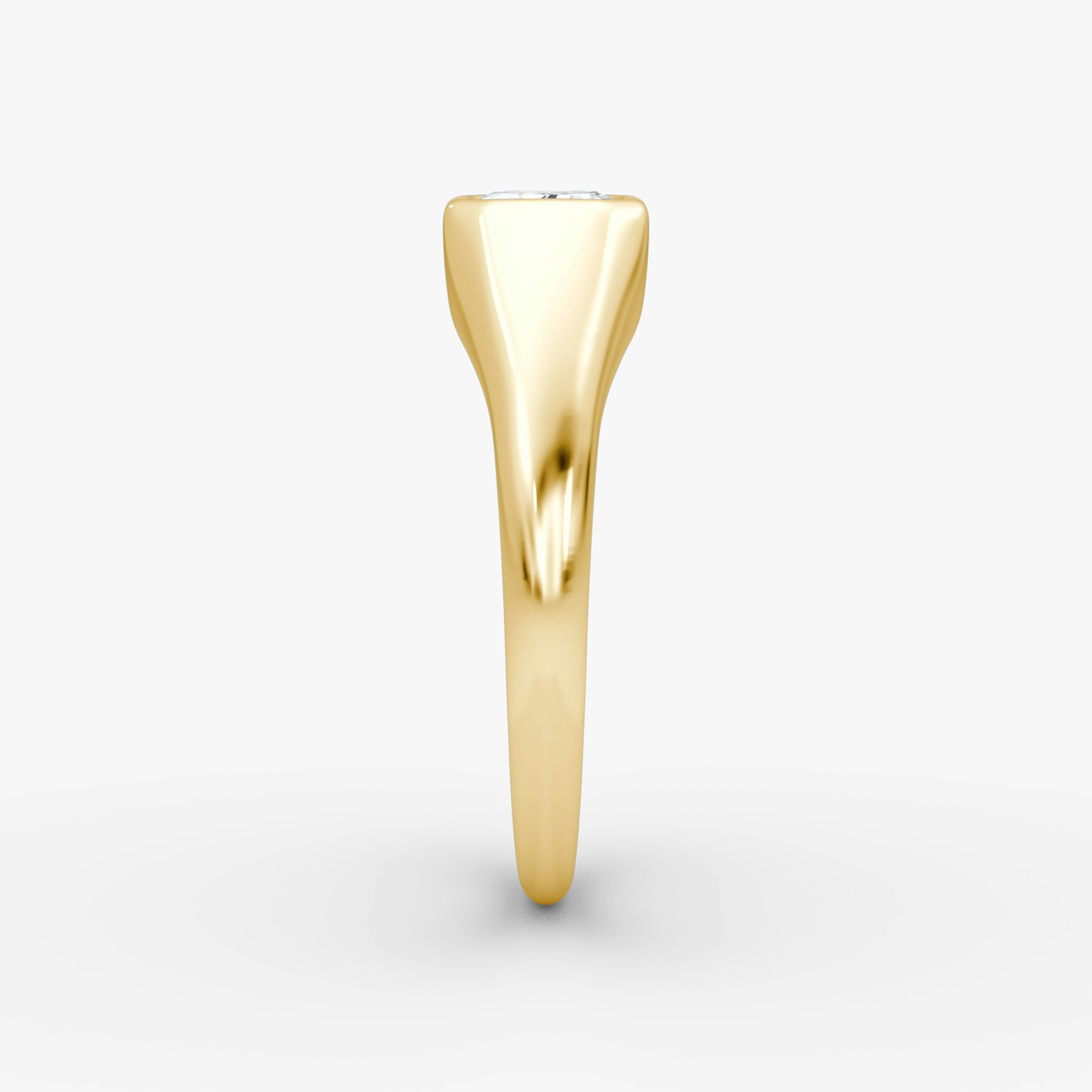 East-West Signet Ring | Emerald | 14k | Yellow Gold
