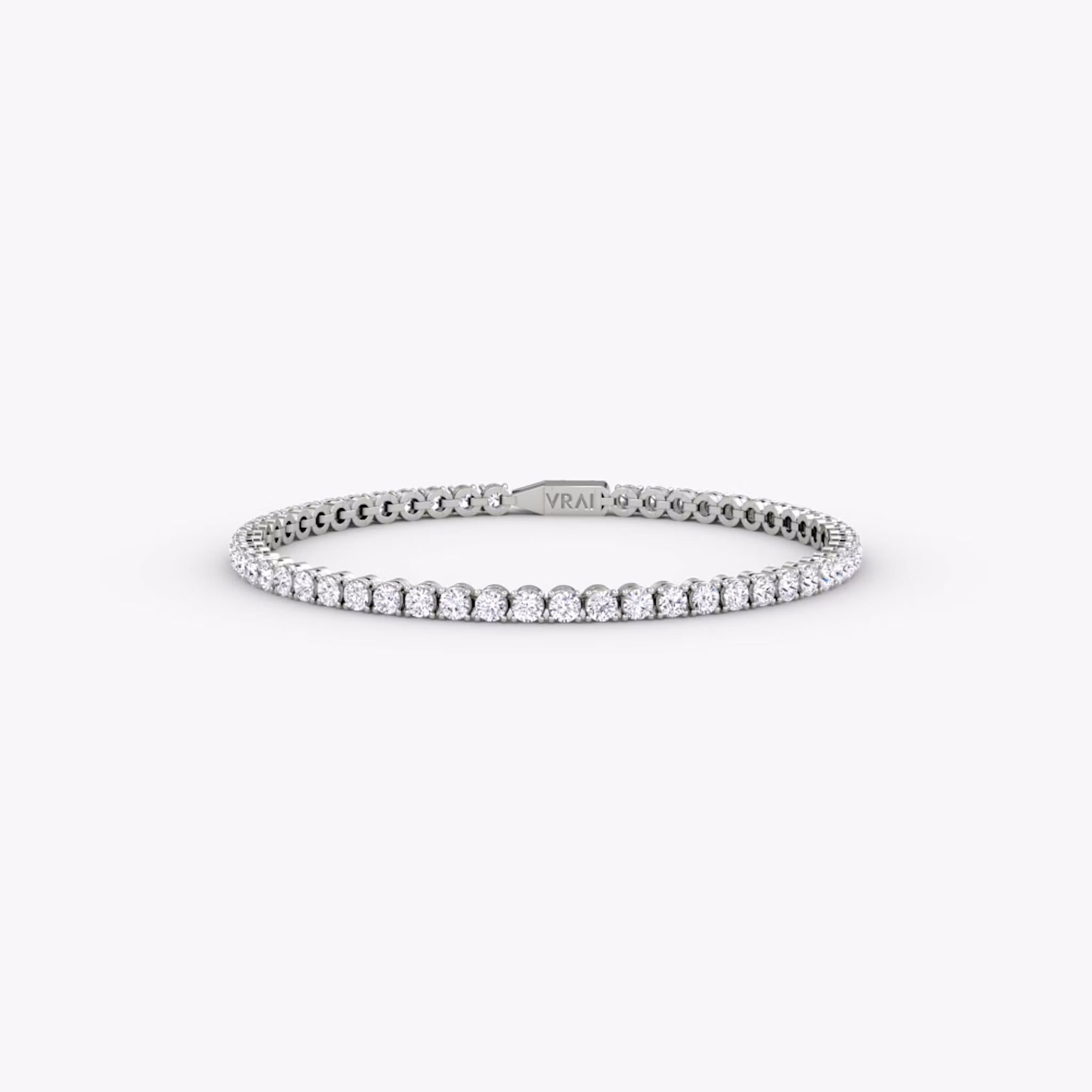Classic Tennis Bracelet Round Brilliant | White Gold