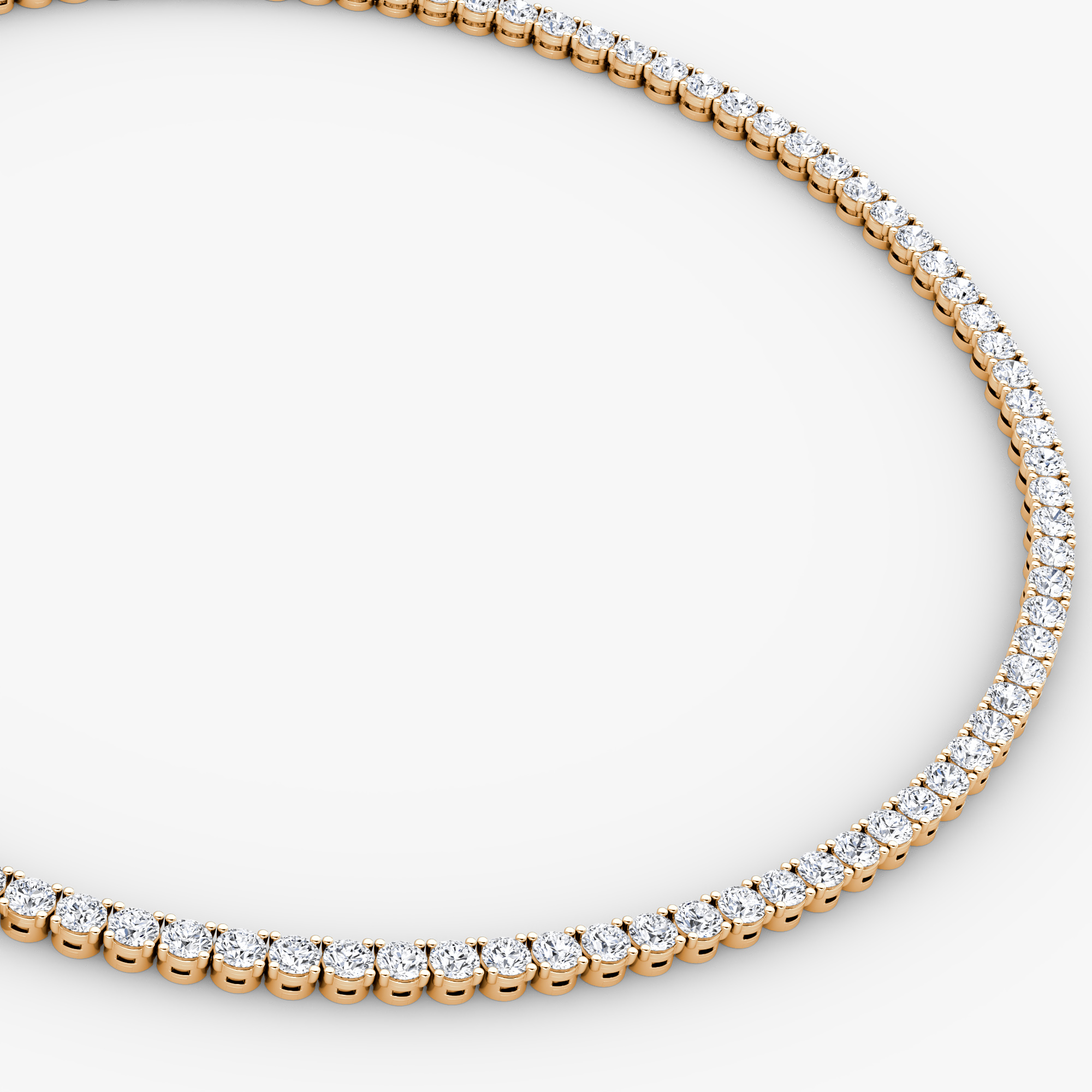 Collar de Tenis Clásico  Brillante | Rose Gold