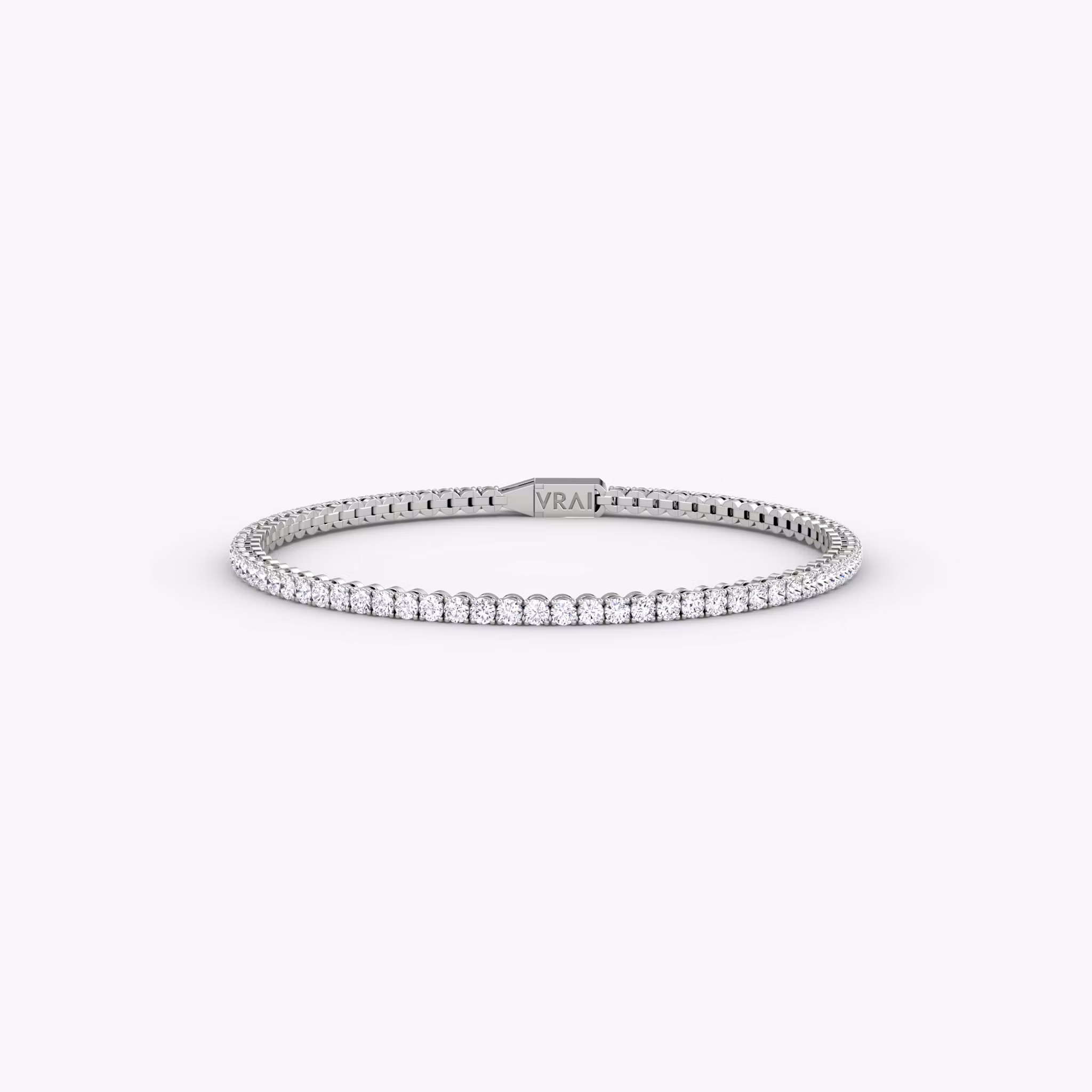 Classic Tennis Bracelet Round Brilliant | White Gold