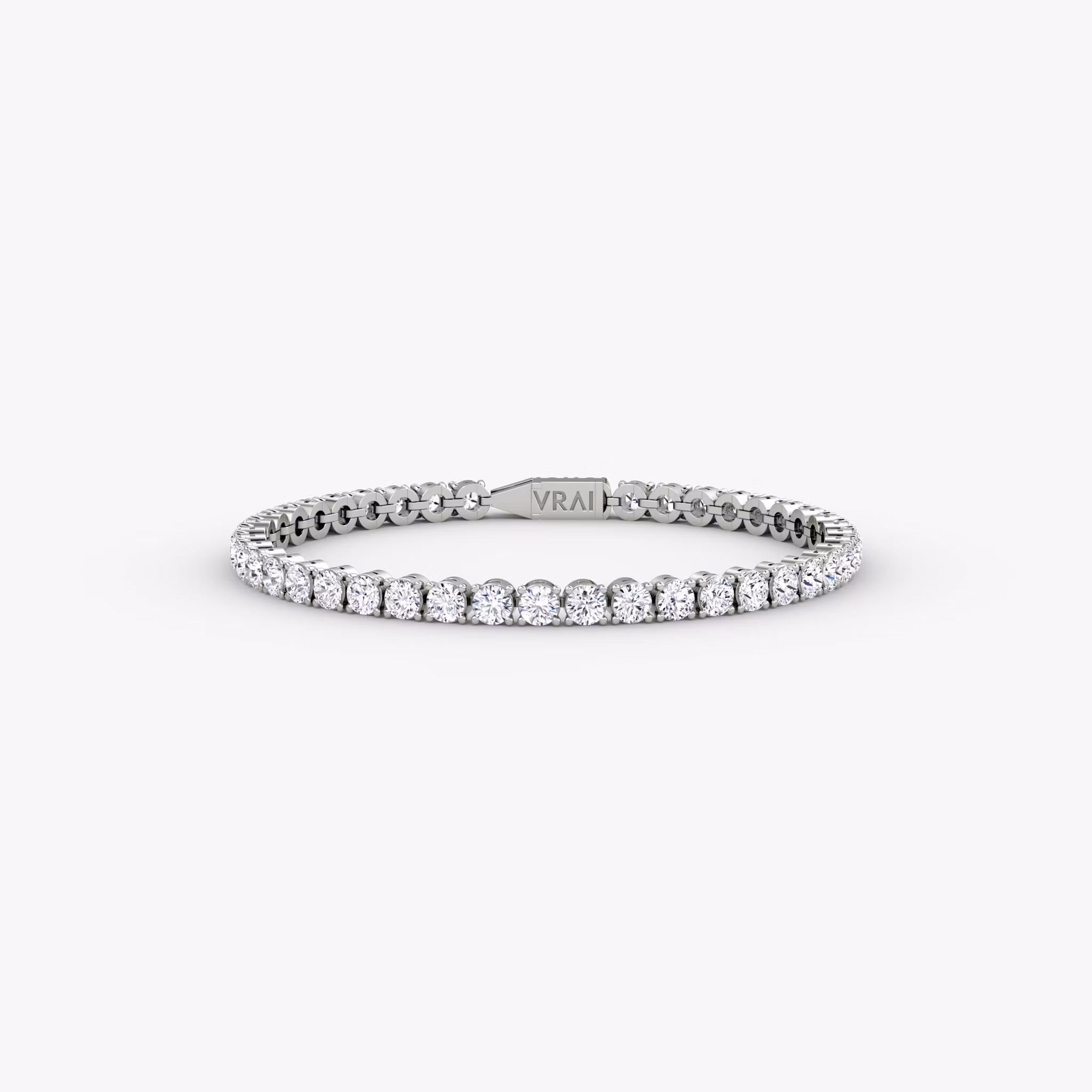 Classic Tennis Bracelet Round Brilliant | White Gold