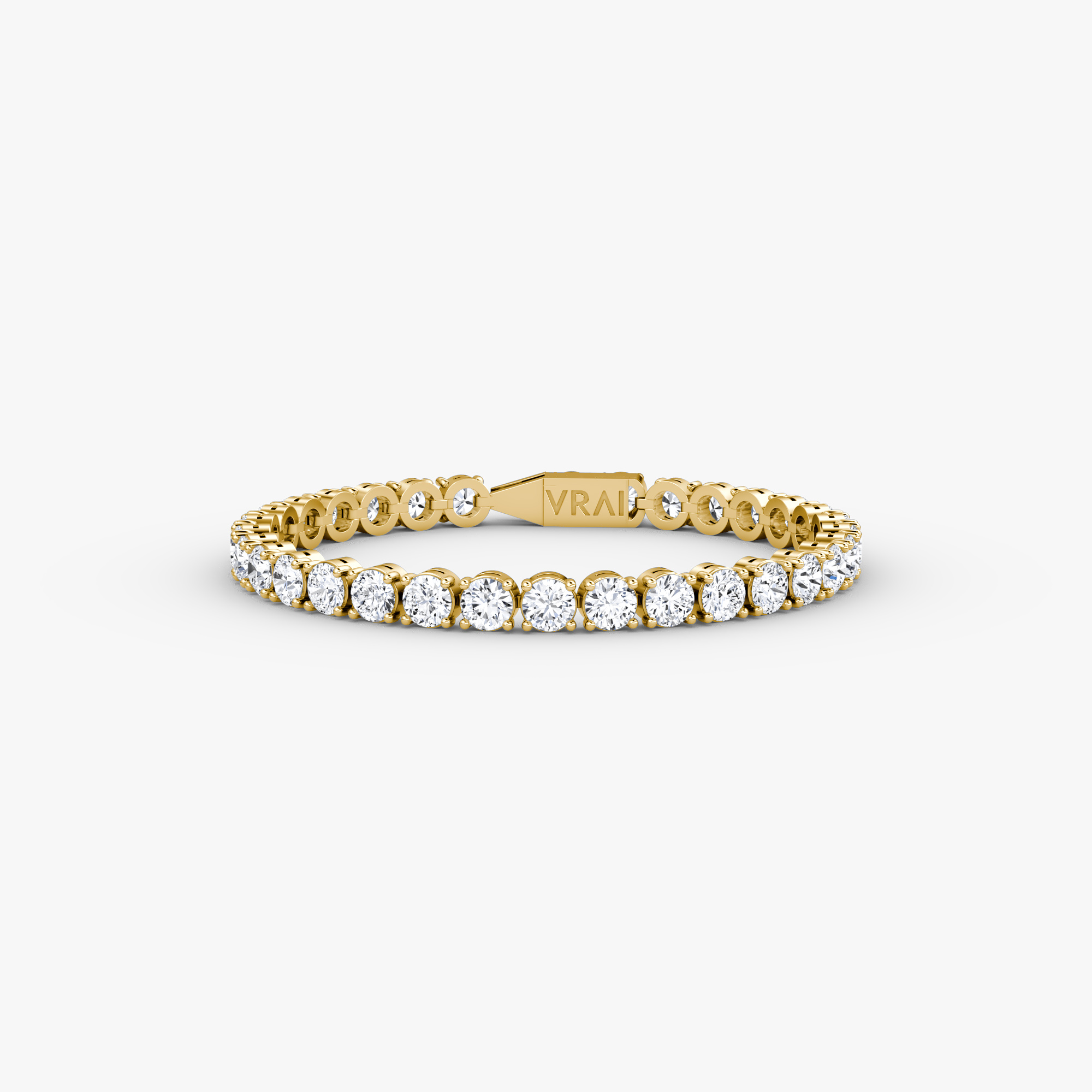 Pulsera de Tenis Clásico Brillante | Yellow Gold