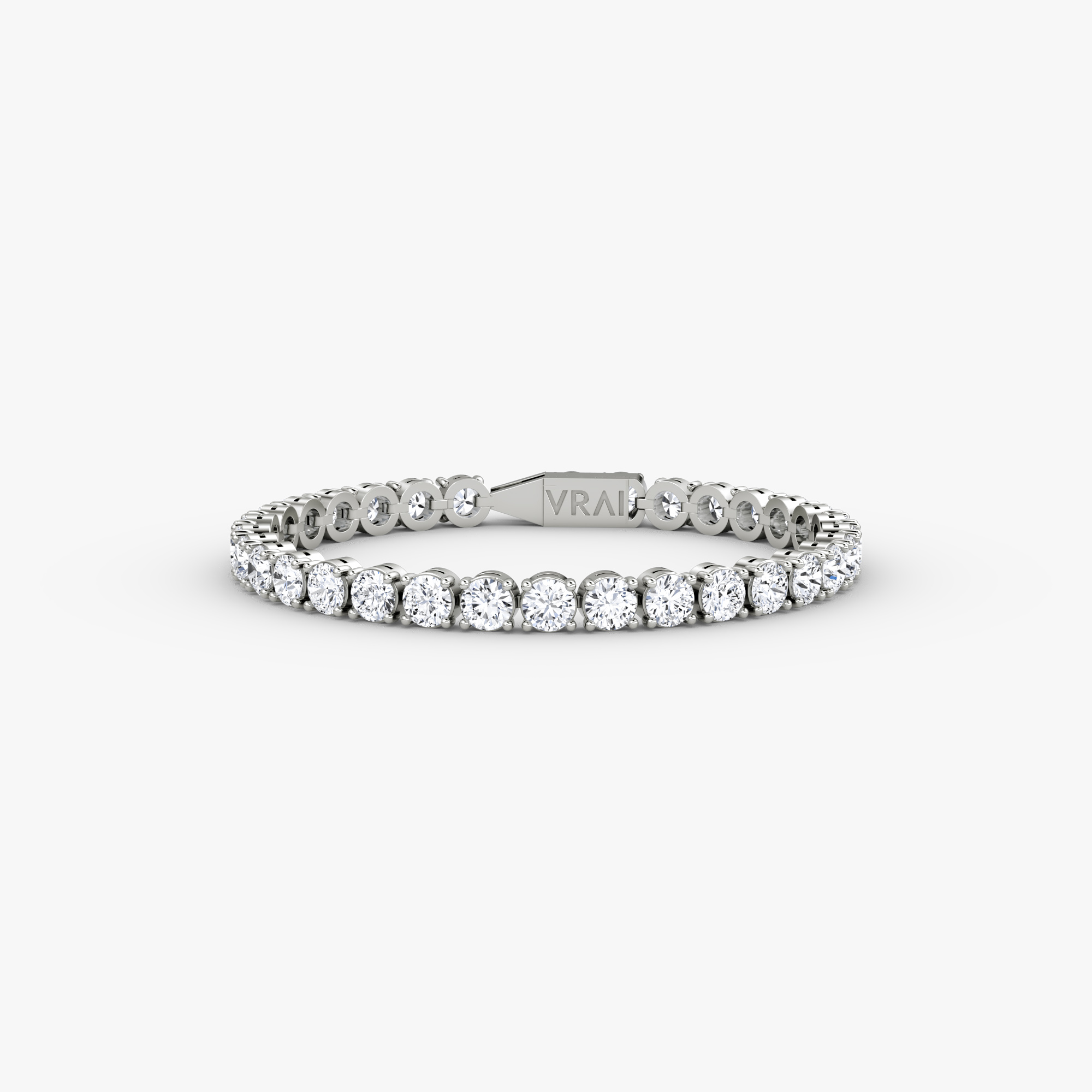 Classic Tennis Bracelet Round Brilliant | White Gold