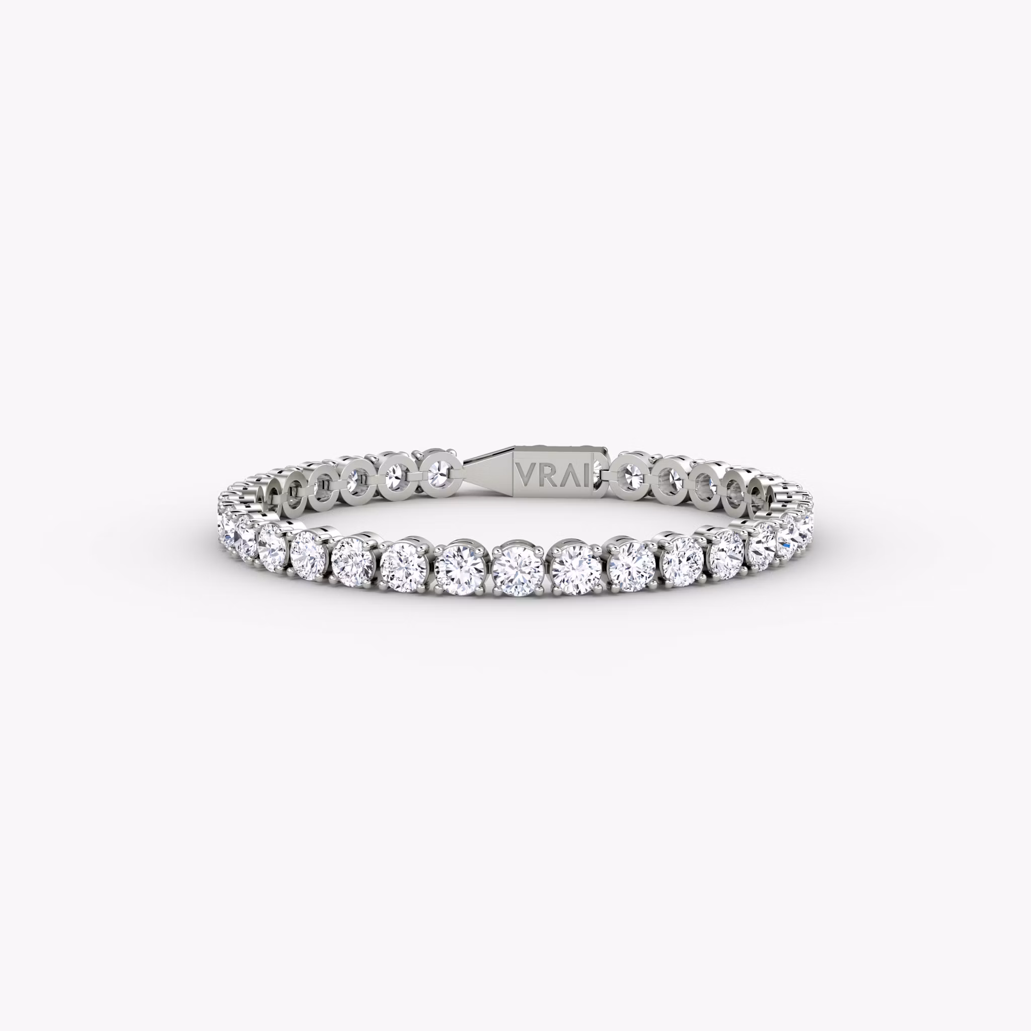 Classic Tennis Bracelet Round Brilliant | White Gold