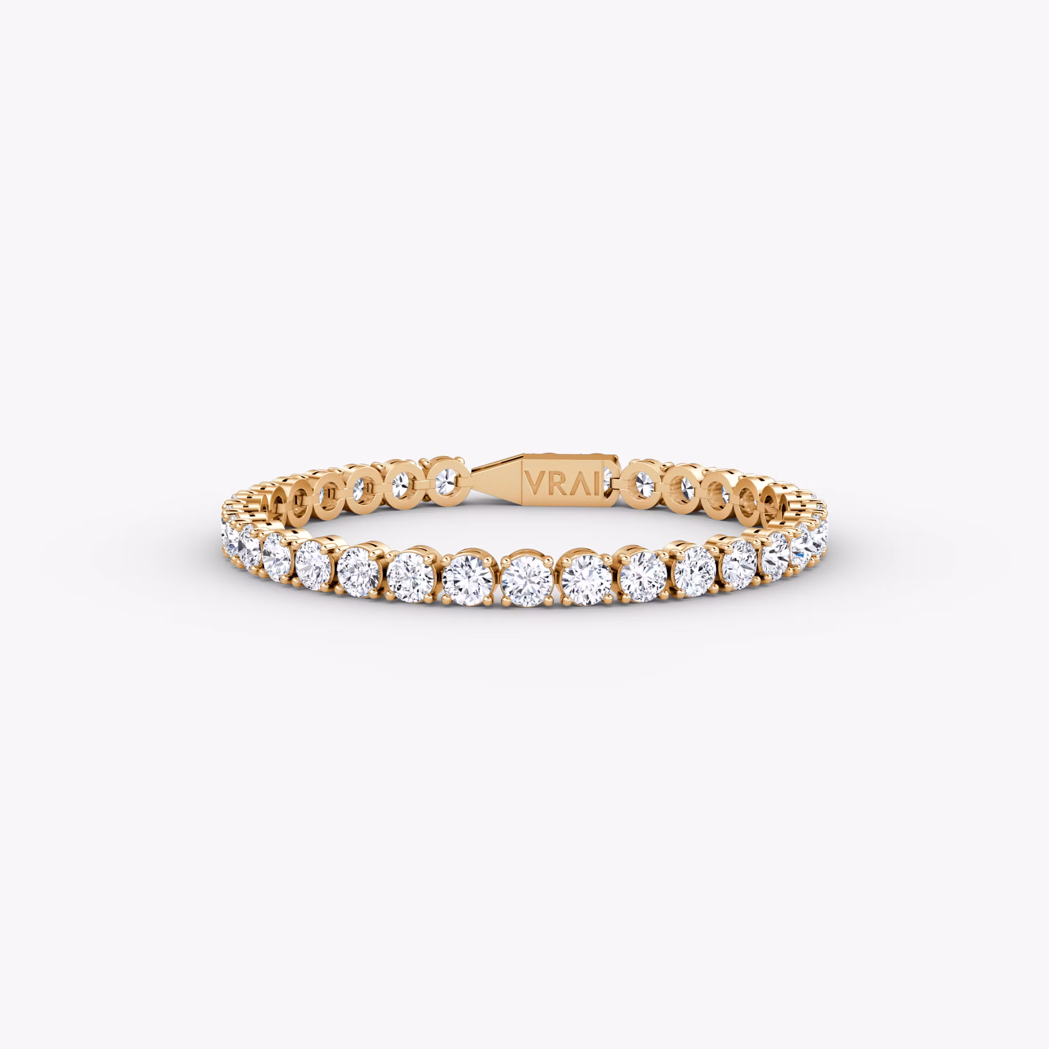 Klassiker Tennis Armband Rund | Rose Gold